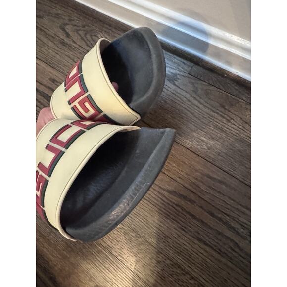 Gucci Mens Pursuit Logo Pool Slides Sandals Slip On US Sz 11 - Picture 10 of 16